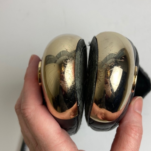 Tory Burch Kaitlin Quilted Leather Gold Toe ballet slip-on flats 6.5 Luxury - Picture 12 of 16